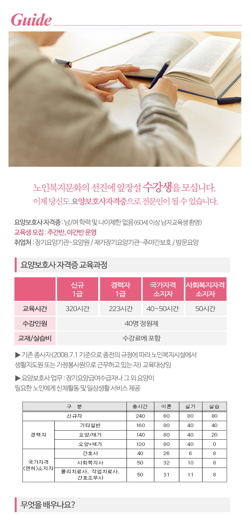 남서울요양보호사교육원_내용